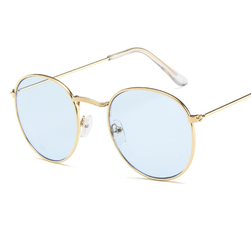 Metal Small Round Sunglasses Woman UV400 Vintage Classic Travel Sun Glasses Fashion Retro Driving Sun Glasses Lunette De Soleil