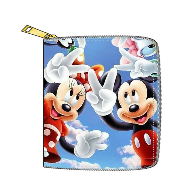 2022 New Mickey Mouse Wallet for Women Disney Cartoon Anime  Purses and Handbags Zipper Mini Coin Purse Girl&