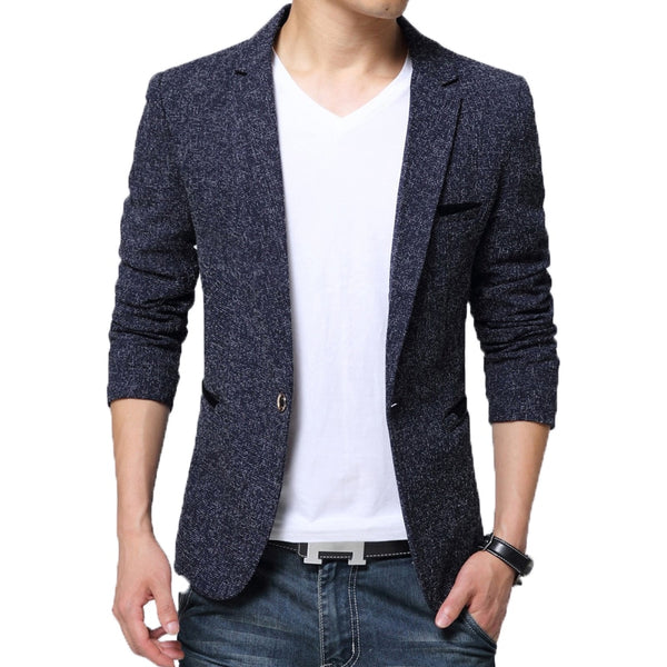 BROWON New Arrival Mens Blazer Jacket Suit Wedding Prom Party Slim Fit Smart Casual Suit Men Jacket Business Men Suit Jacket