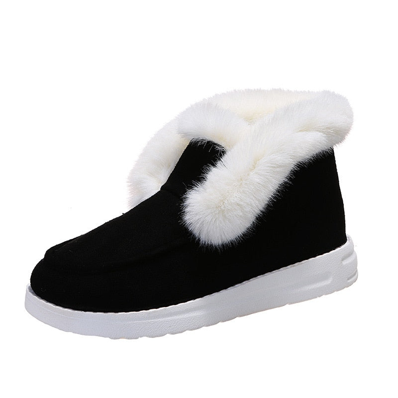 2022 New Women Boots Thickening Plus Velvet Winter Fashion Warm Short Boots Cotton Shoes Women&