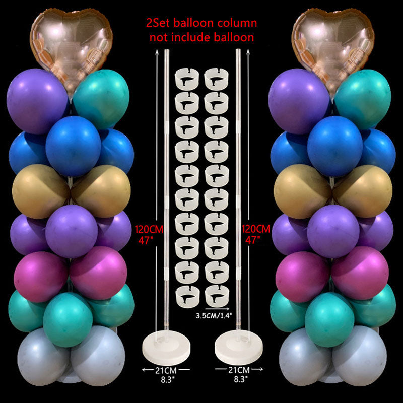 7/13/19 Tubes Balloon Column Stand Birthday Balloon Home Decor Birthday Party Decoration Kids Adult Wedding Event Party Balloon