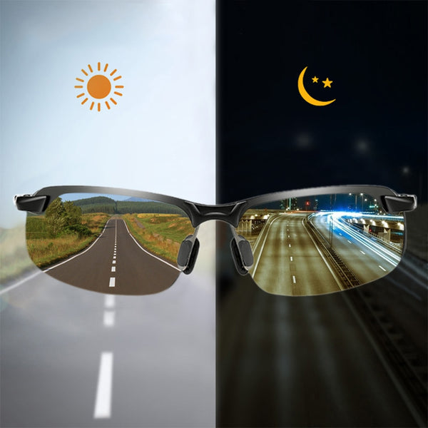 Photochromic Sunglasses Men Polarized Driving Chameleon Glasses Male Change Color Sun Glasses Day Night Vision Driver&#39;s Eyewear