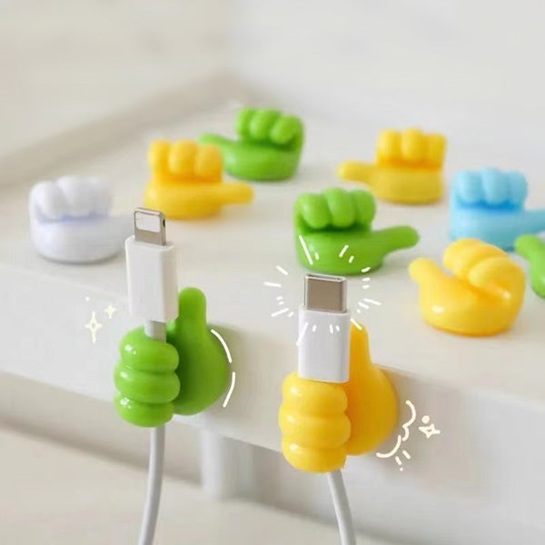 Multifunctional Cable Organizer Clip Holder Thumb Hooks Wire Wall Hooks Hanger Storage Cable Holder For Earphone Mouse Car Home