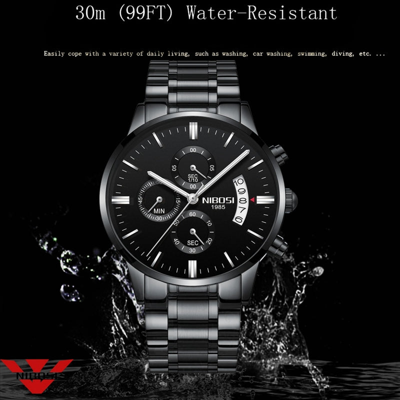 NIBOSI Relogio Masculino Men Watches Luxury Famous Top Brand Men&