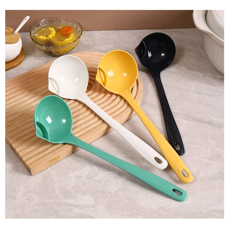 Soup Fat Oil Separator Kitchen Gadgets Ladles Skimmer Spoon Strainer Kitchen Scoop Oil Filter Kitchen Accessories Free Shipping