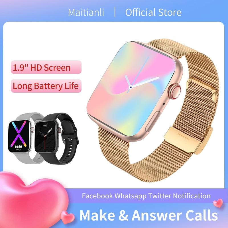 2022 Men Women Smart Watch NFC Door Access Unlock Smartwatch Bluetooth Call Fitness Bracelet Custom Watch Face Wireless Charging