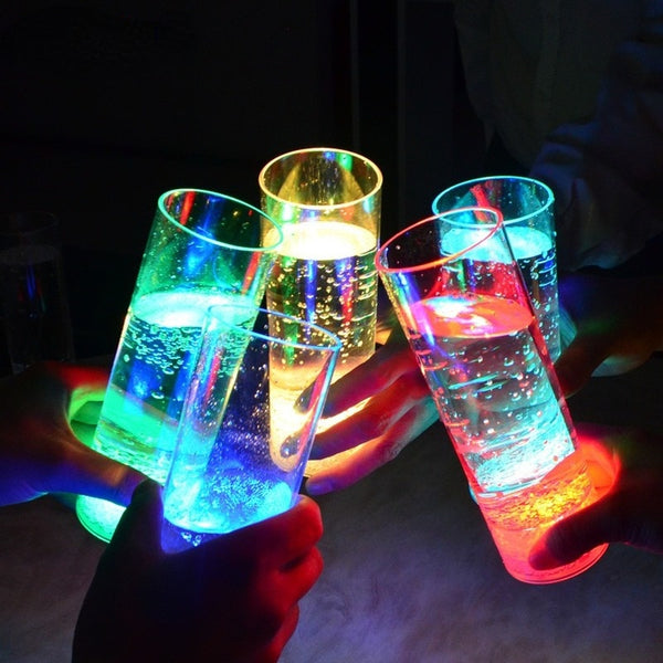 400ml Led Luminous Mug Color Changing Beer Mugs Water Sensor Light-emitting Cup for Neon Party Glow Drinkware Birthday Gift
