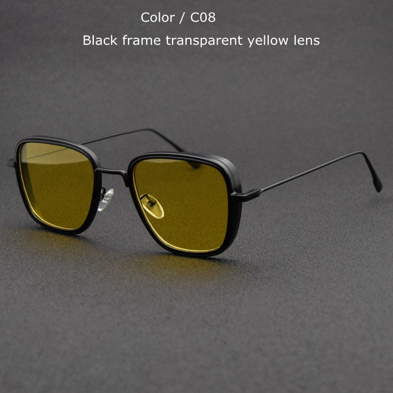 TUZENGYONG 2022 New Steampunk Sunglasses Fashion Men Women Brand Designer Vintage Square Metal Frame Sun Glasses UV400 Eyewear