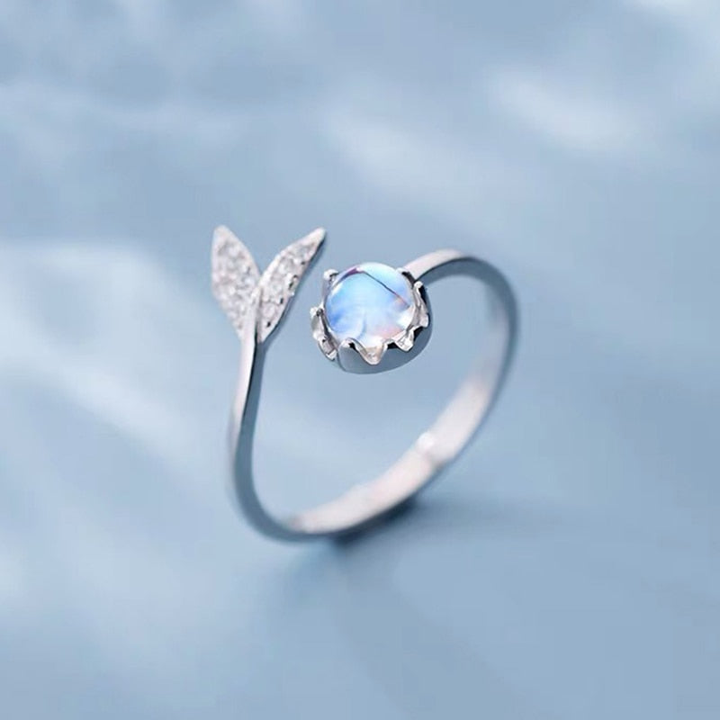 New Fashion Butterfly Rings Shiny Cubic Zirconia Leaves Geometric Adjustable Finger Ring Girls Minimalist Dainty Jewlery Gifts