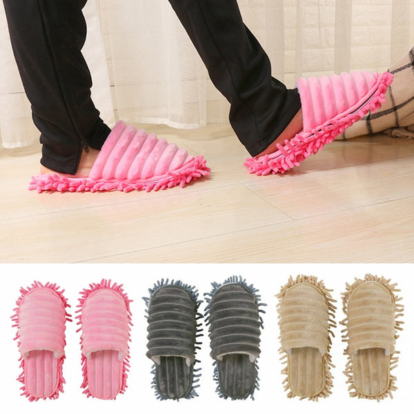 Multifunction Floor Dust Cleaning Slippers Shoes Lazy Mopping Shoes Mop Caps House Home Clean Cover Wipe Shoes Cleaning Tools