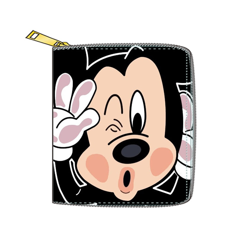 2022 New Mickey Mouse Wallet for Women Disney Cartoon Anime  Purses and Handbags Zipper Mini Coin Purse Girl&