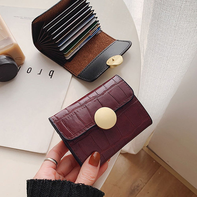 Luxury Women Card Holder Short Wallet Mini Women&