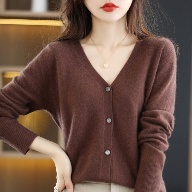 Knitted Cardigan Women&