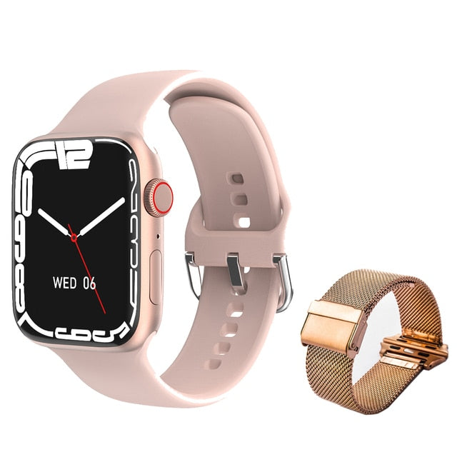 2022 New Smart Watch Women NFC Smartwatch Men Women Bluetooth Call Waterproof Wireless Charging HD Screen For Apple Xiaomi +Box