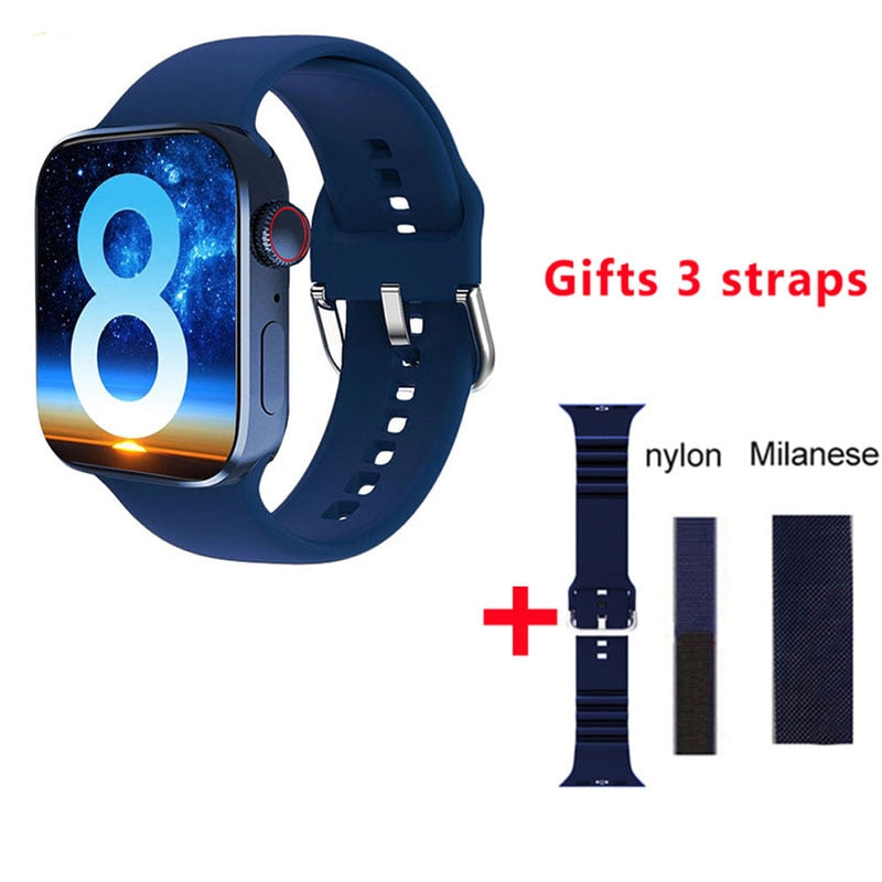 2022 NEW Smartwatch HW8 Max Men 1.99&quot; full screen NFC Right angle design bluetooth call Women Smart Watch PK DT7 W57 W27 HW22