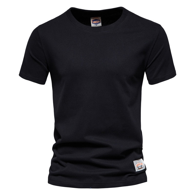 100% Cotton Long Sleeve T shirt For Men Solid Spring Casual Mens T-shirts High Quality Male Tops Classic Clothes Men&