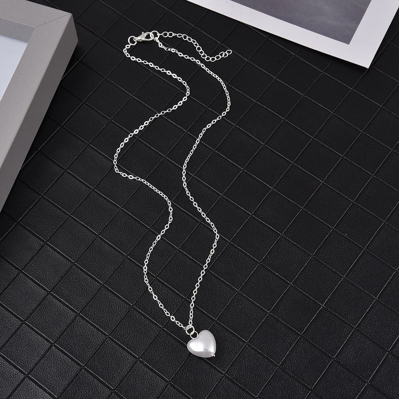 SUMENG 2022 New Beads Neck Chain Kpop Pearl Choker Necklace Gold Color Goth Chocker Jewelry On The Neck Pendant Collar For Women