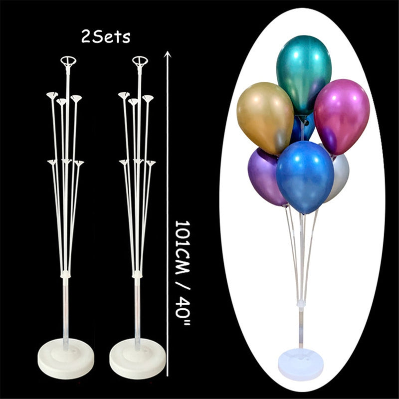 7/13/19 Tubes Balloon Column Stand Birthday Balloon Home Decor Birthday Party Decoration Kids Adult Wedding Event Party Balloon