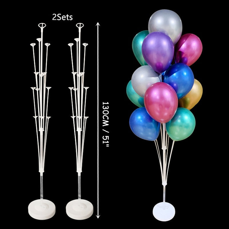 7/13/19 Tubes Balloon Column Stand Birthday Balloon Home Decor Birthday Party Decoration Kids Adult Wedding Event Party Balloon