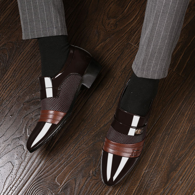 Slip on Men Dress Shoes Men Oxfords Fashion Business Dress Men Shoes 2020 New Classic Leather Men&