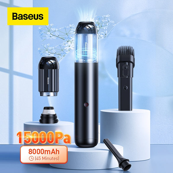 Baseus Vacuum Cleaner 15000Pa Wireless Portable Handheld 135W Strong Suction Car Handy Vacuum Cleaner Smart Home For Car Home