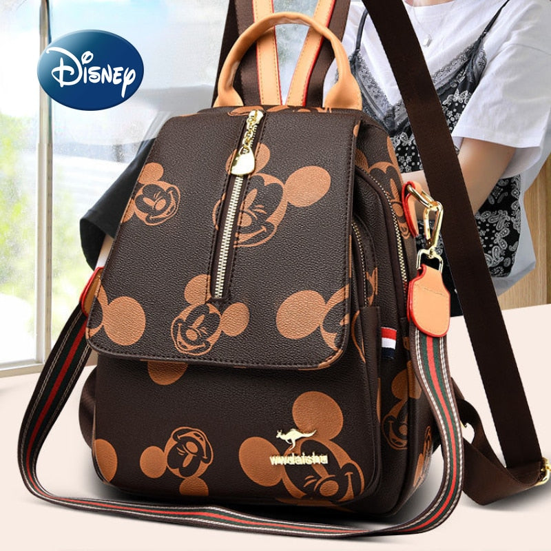 Disney Mickey New Women&#39;s Backpack Luxury Brand Women&#39;s Backpack Large Capacity Multifunctional Fashion Travel Backpack