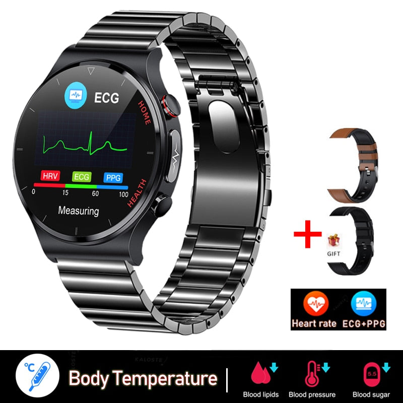 2022 New ECG+PPG Smart Watch Men Sangao Laser Health Heart Rate Blood Pressure Fitness Sports Watches IP68 Waterproof Smartwatch