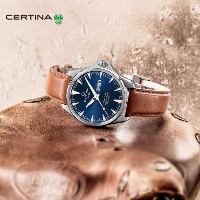 Certina Kinetic Energy Series Automatic Mechanical Watch Men&#39;s Watch Luminous Pointer Luxury Men&#39;s Watch Simple Belt Watch Gift