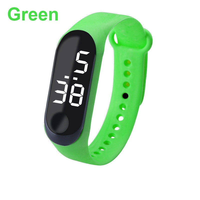 M3 Kids Digital Watches Adjustable Silicone Strap Waterproof Children's Watch Boys Sports Wrist Electronic Smart Watch For Kids