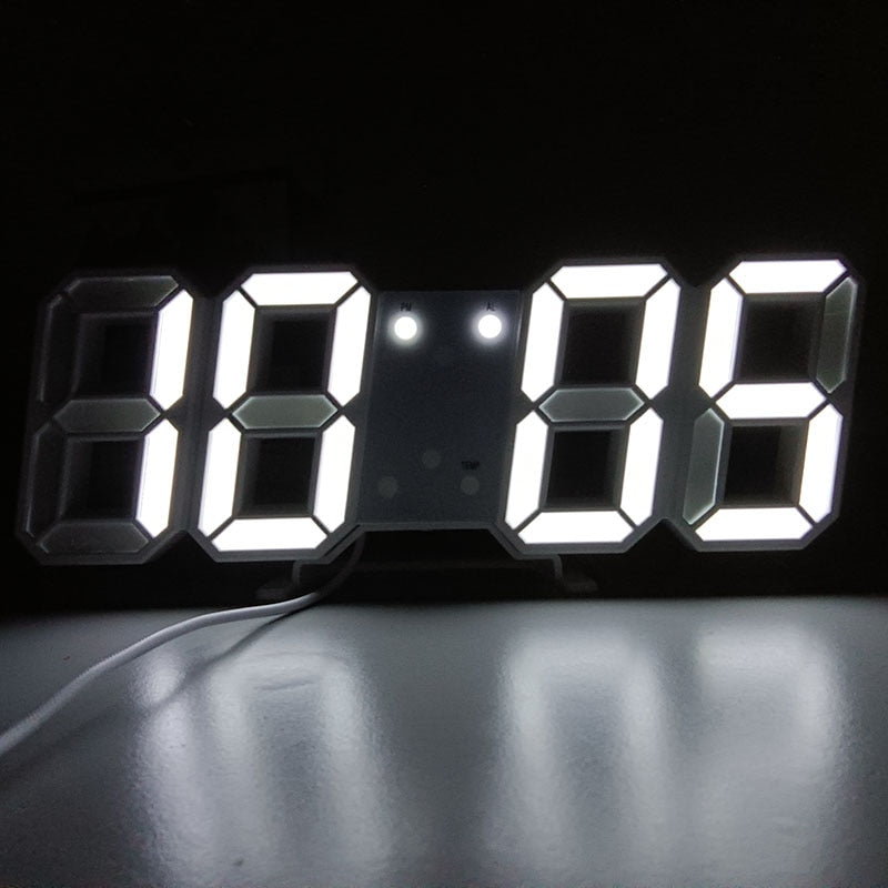 LED Digital Clocks Alarm Nordic Wall Clocks Hanging Watch Snooze Table Clocks Calendar Thermometer Electronic Digital Clocks