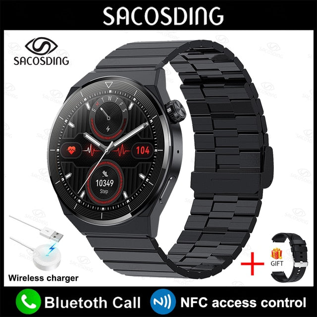 2022 NFC Smart Watch Men GT3 Pro AMOLED 390*390 HD Screen Heart Rate Bluetooth Call IP68 Waterproof SmartWatch For Huawei Xiaomi