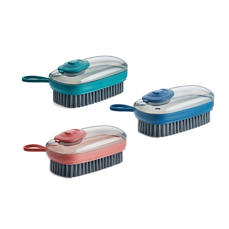 Kitchen Pot Washing Soft Brush Home Soft Brush Multi-functional Liquid Cleaning Brush Laundry Shoe Washing Brush Bristle Tools