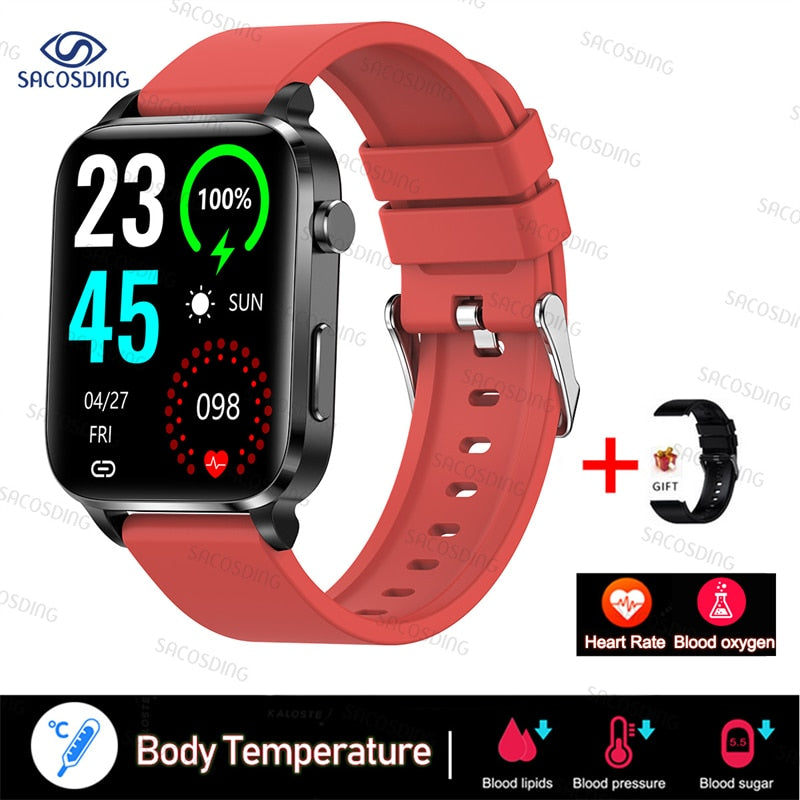 Smart Watch Men Laser Treatment Three High ECG PPG Heart Rate Blood Pressure Health Tracker Smart Watch For Huawei Xiaomi+Gift