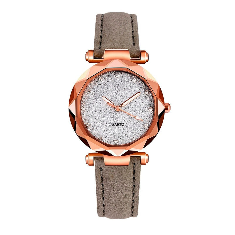 Good Quality Young Girls Luxury Quartz Watch For Womens Fashion Watch With For Leather Belt Montre Femme Strass Dropshipping