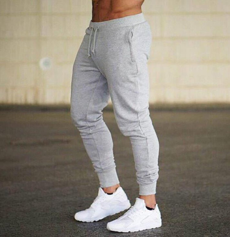 2022 New Muscle Fitness Running Training Sports Cotton Trousers Men&