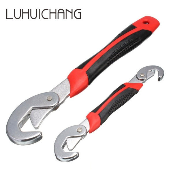 Universal Key Pipe Wrench 8-22 / 22-32mm Open End Spanner Set High-carbon Steel 45#steel Grip Tool Plumber Multi Hand Tool