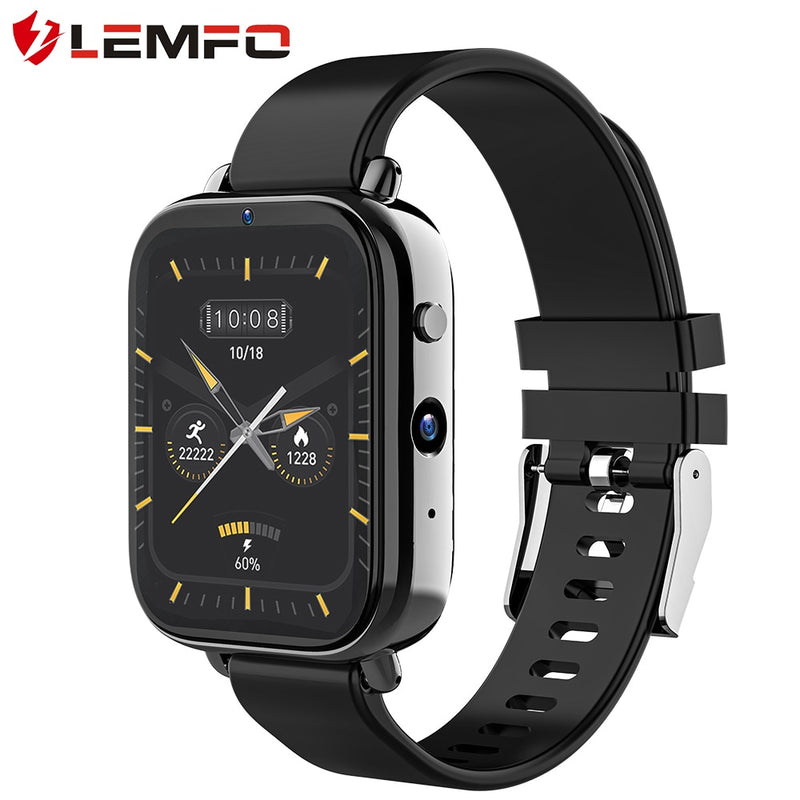 LEMFO Z20 Smart Watch Men 4G Android Wifi Bluetooth GPS Google Map App Sport Smartwatch Blood Oxygen Monitor 128G Memory