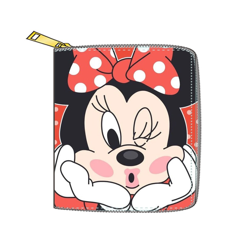 2022 New Mickey Mouse Wallet for Women Disney Cartoon Anime  Purses and Handbags Zipper Mini Coin Purse Girl&