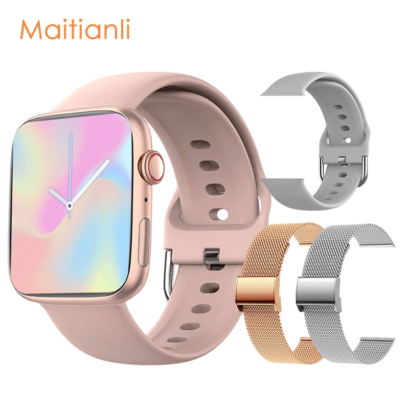 2022 Men Women Smart Watch NFC Door Access Unlock Smartwatch Bluetooth Call Fitness Bracelet Custom Watch Face Wireless Charging