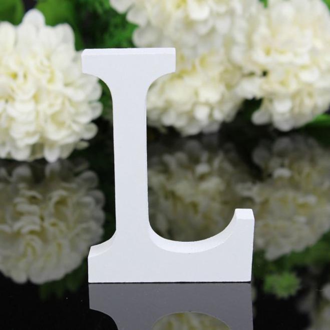 1pc Diy Freestanding Wood Wooden Letters White Alphabet Wedding Birthday Party Home Decorations Personalised Name Design QQLIFE