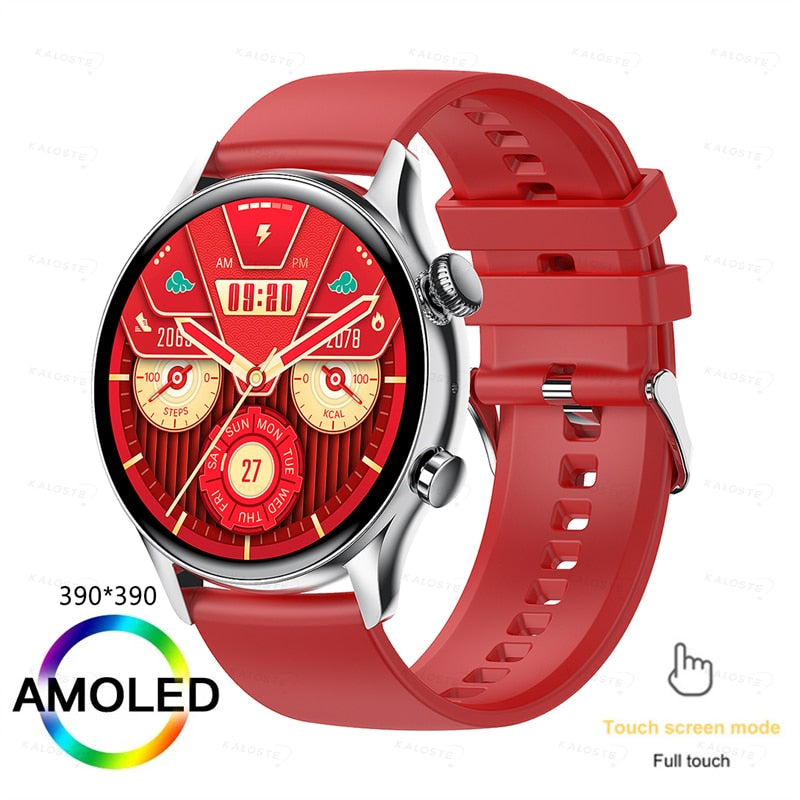 2022 NFC Smartwatch Women AMOLED HD Screen Always Display The Time Bluetooth Call IP68 Waterproof Smart Watch For Samsung Huawei