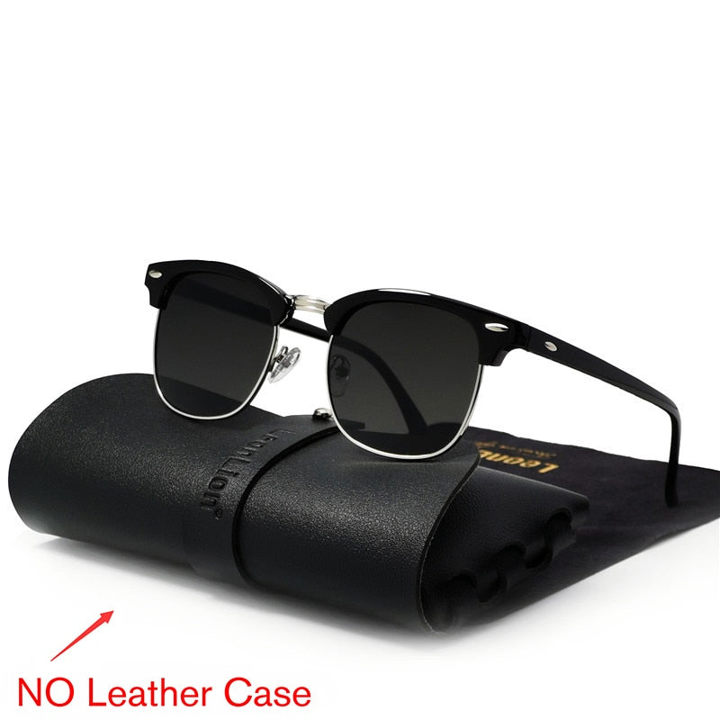 RBROVO Semi-Rimless Retro Sunglasses Men 2023 Luxury Brand Glasses for Women/Men Classic Glasses Men Lunette Soleil Femme uv400