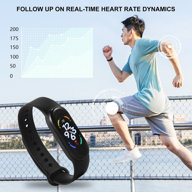 Olaf M7 Smart Watch Men Women Smartwatch Fitness Bracelet Heart Rate Fitness Tracking Miband Smart Band Watches Mi Band Watches