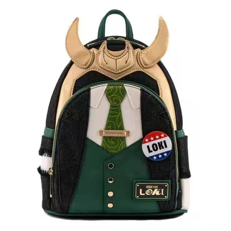 Disney PU Leather Stitch Women Backpack Loki Baby Yoda Lady Bags Toy Story 3 Alien Children Schoolbag Brand Handbag For Girls