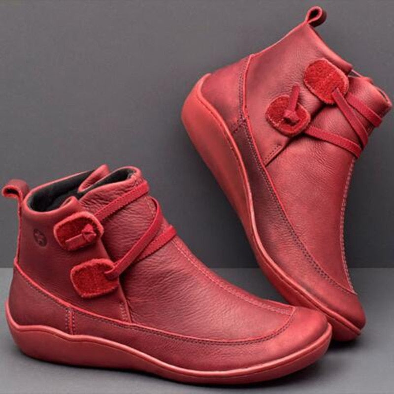 Women Boots Ankle Boots Roman Pointed Casual Booties Spring Autumn Women Boots Ladies Western Stretch Botas Leather