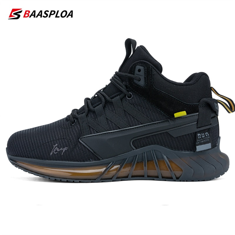 Baasploa Winter Shoe For Men Warm Walking Shoes Waterproof Fashion Plush Shoes Male Comfortable Casual Sneaker 2022 New