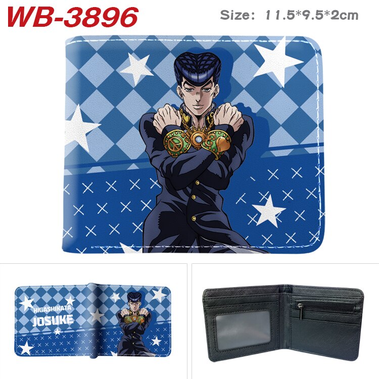 Anime Jojo Bizarre Adventure Cartoon Wallet Men PU Leather Coin Purse with Card Holder