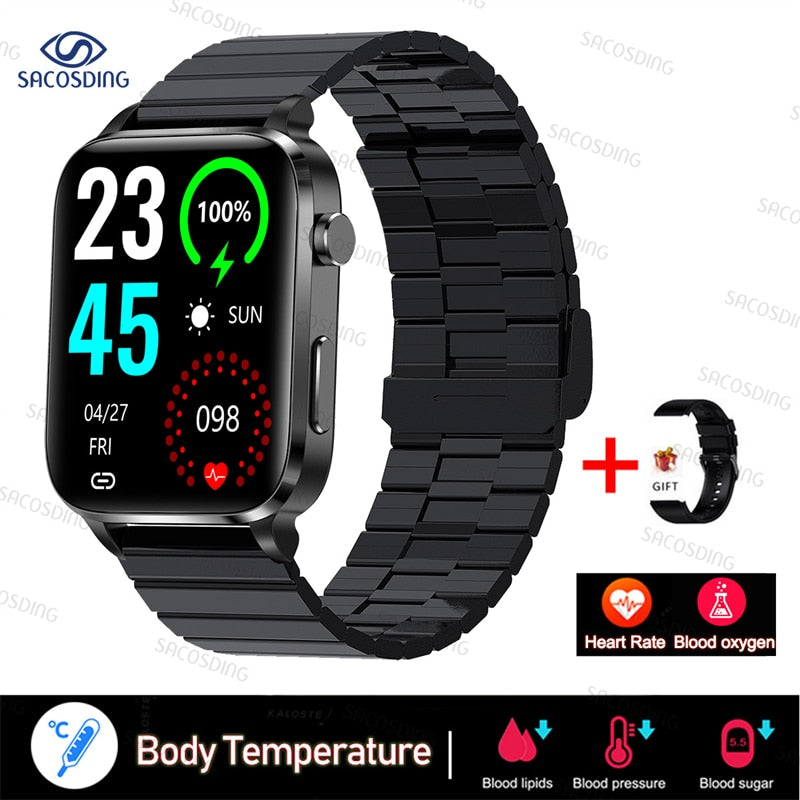 Smart Watch Men Laser Treatment Three High ECG PPG Heart Rate Blood Pressure Health Tracker Smart Watch For Huawei Xiaomi+Gift