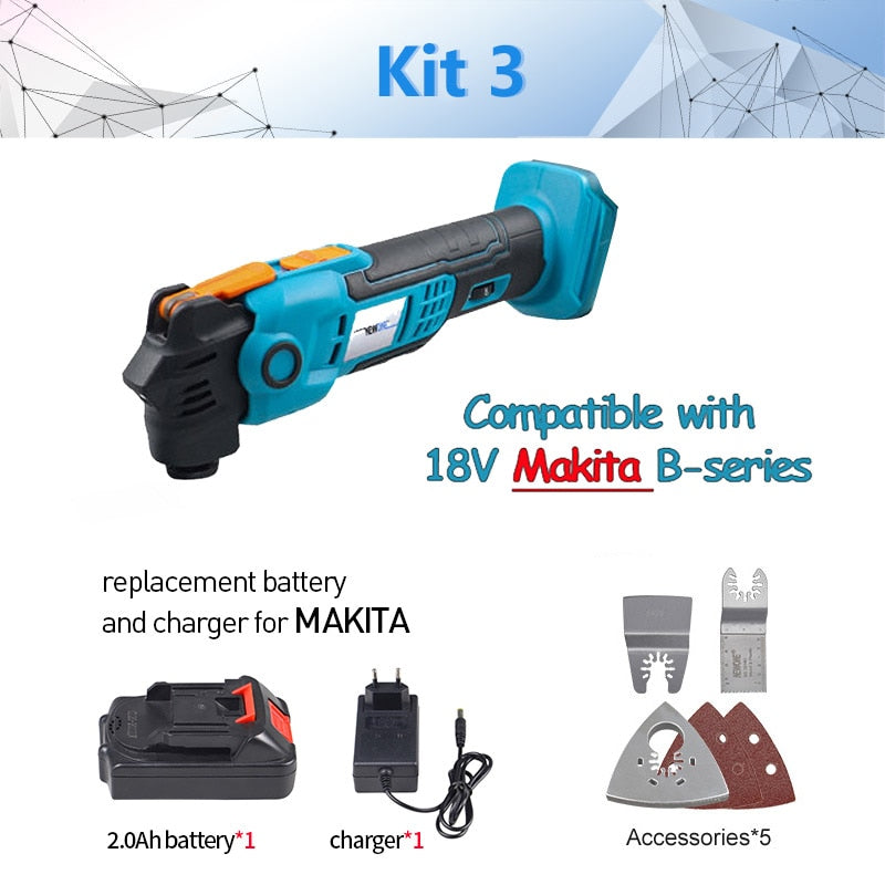 20V Multi-tool Home Decor Multifunctional tools Oscillating Power Tools For makita 18v battery Trimmer Renovator multifunctional
