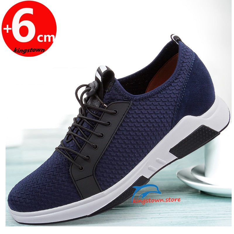 Lift Sneakers Men Elevator Height Increase Shoes High Heels Insoles 6cm Tall Man